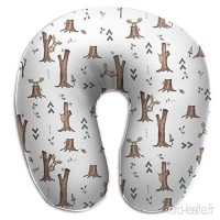 Travel Pillow Where All Da Mooses at Memory Foam U Neck Pillow for Lightweight Support in Airplane Car Train Bus - B07V2R97NN